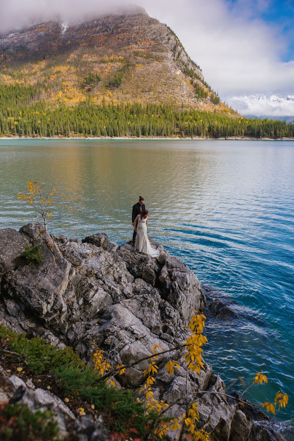 Lake Minnewanka I Banff Elopement