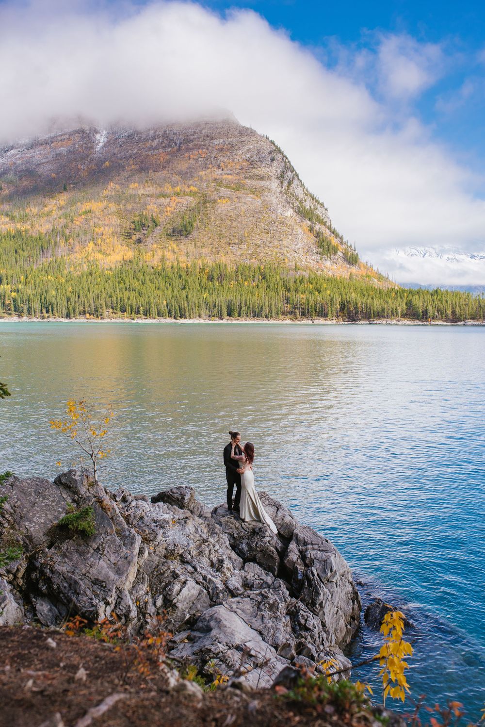 Lake Minnewanka I Banff Elopement