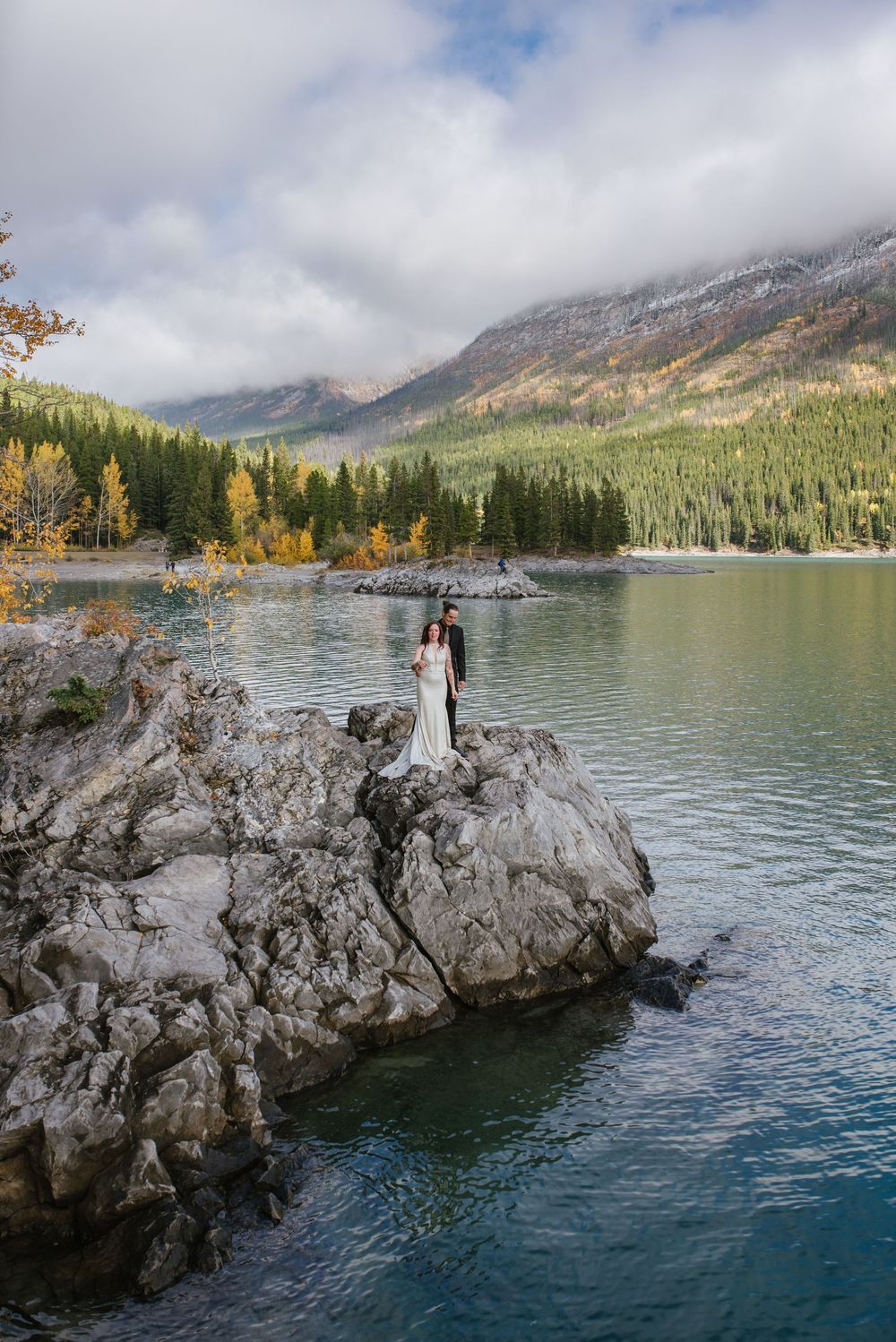 Lake Minnewanka I Banff Elopement