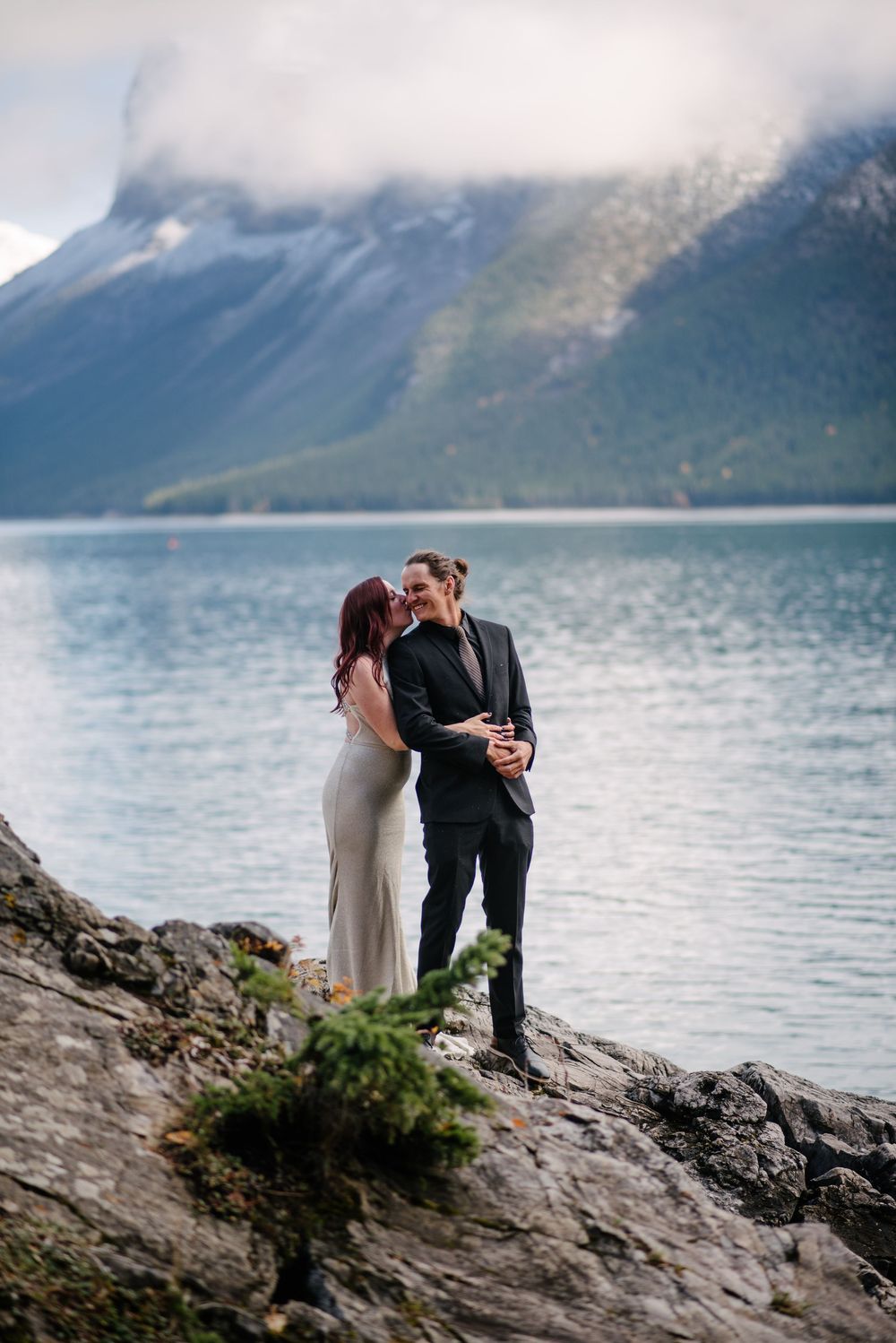 Lake Minnewanka I Banff Elopement
