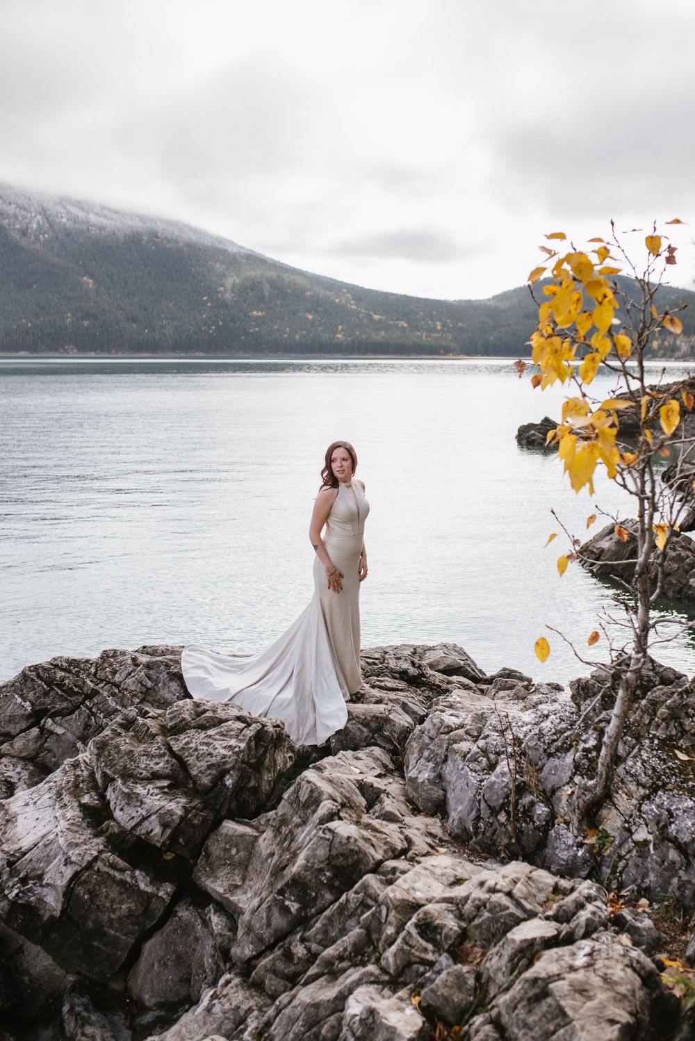 Lake Minnewanka I Banff Elopement