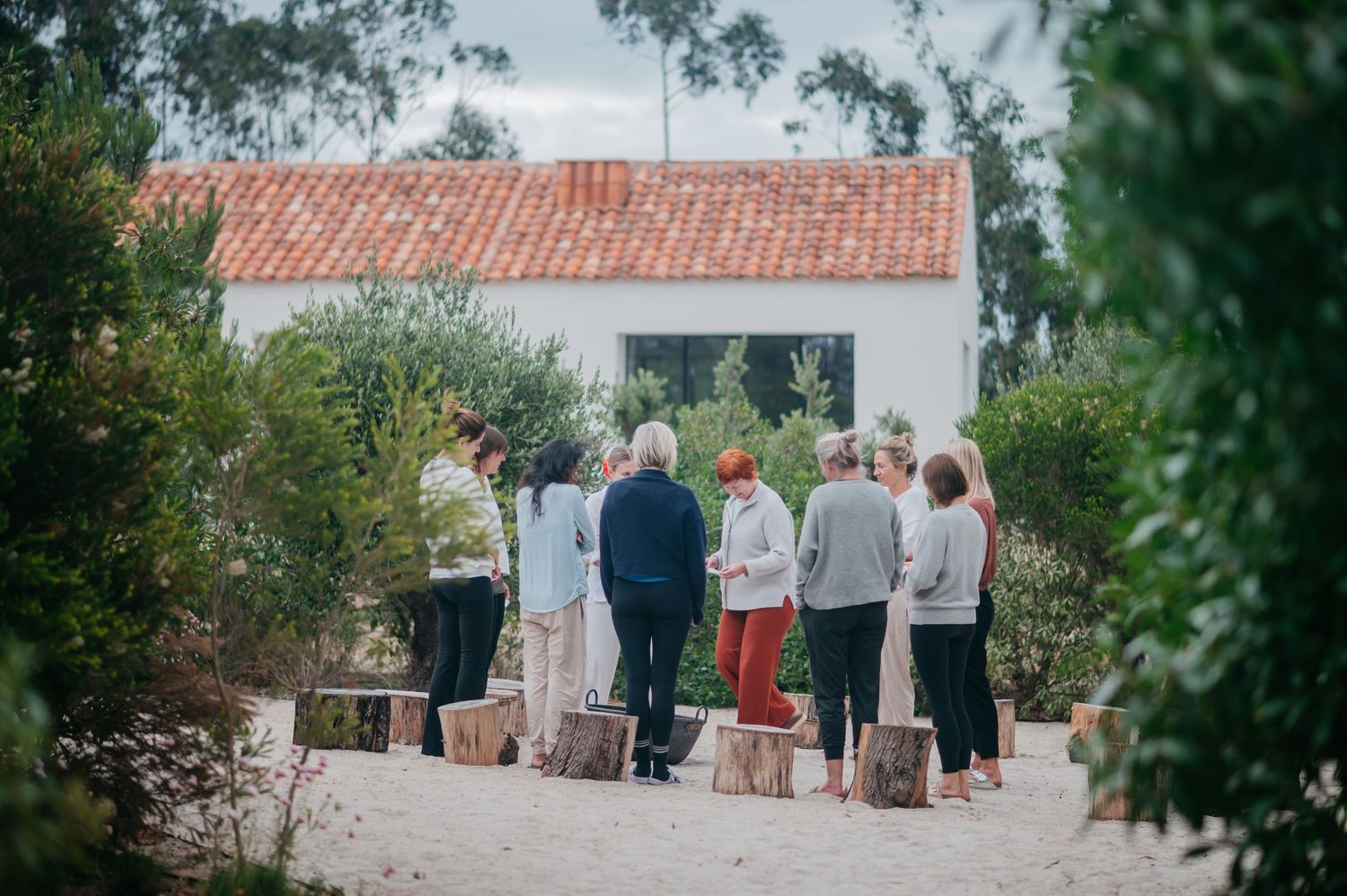 female yoga retreat in portugal