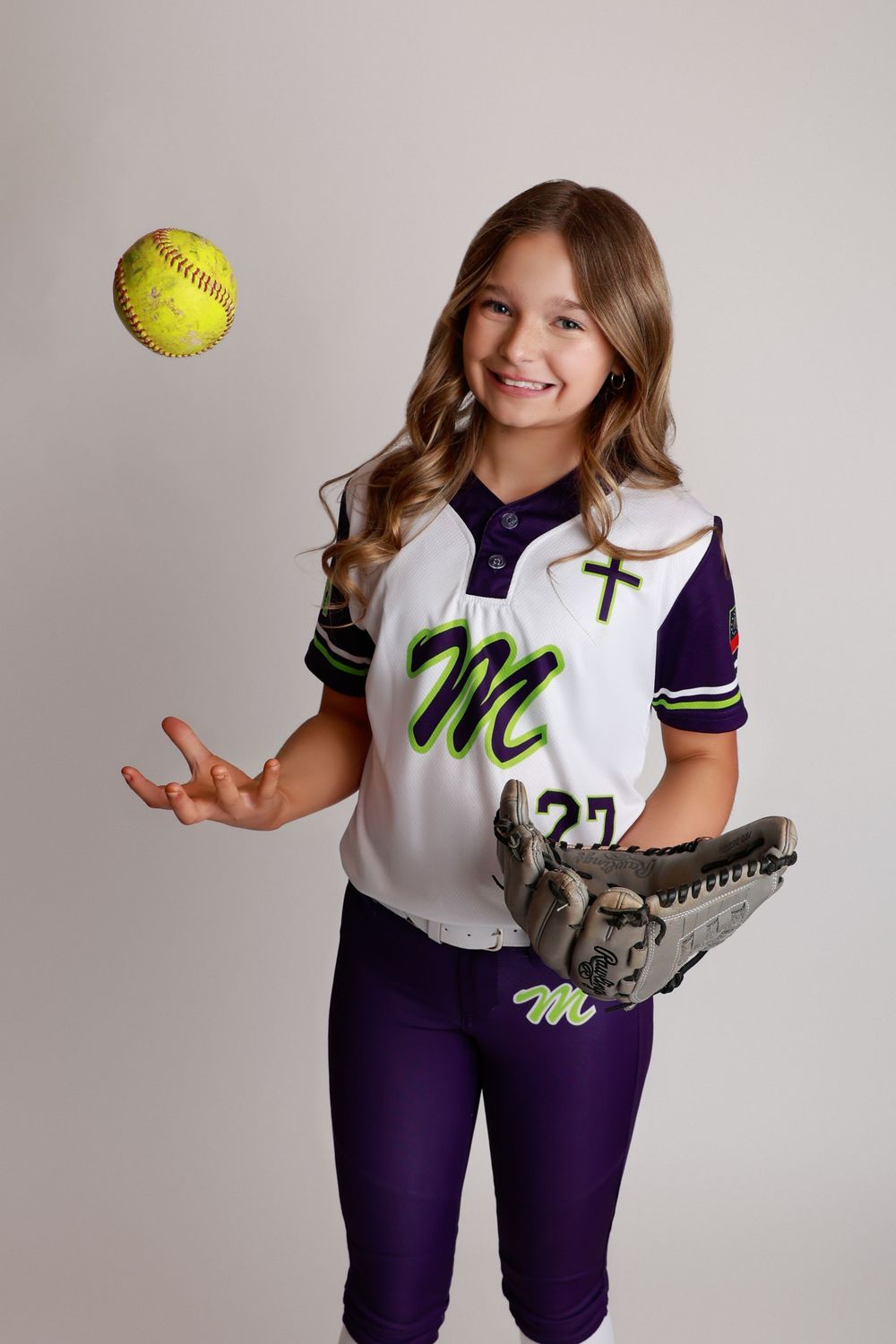 softball team athlete studio portrait Covington GA sports photography