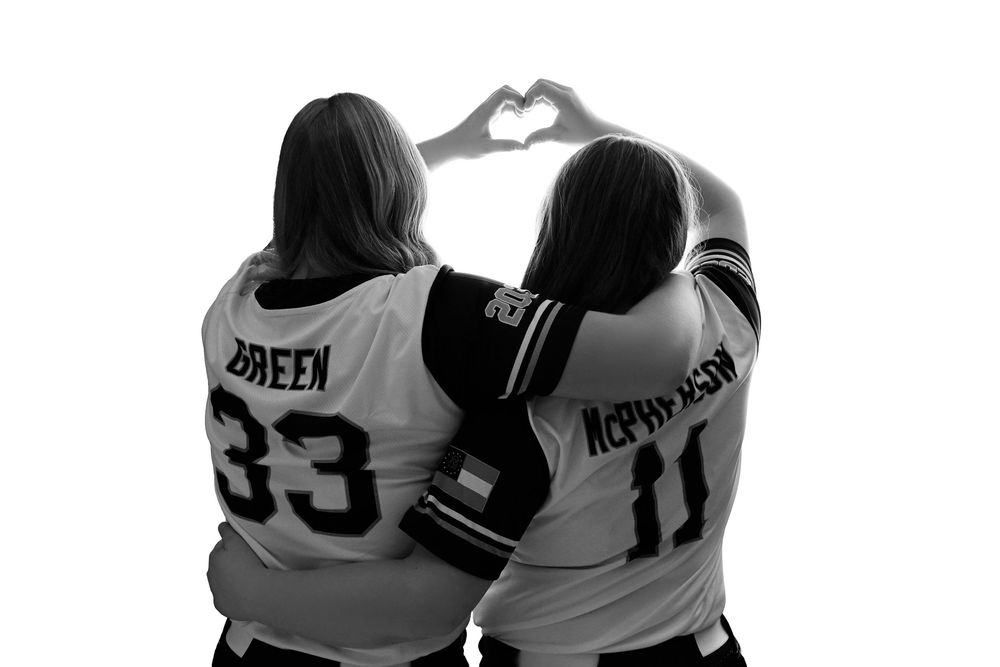 softball team fun studio portrait Covington GA sports photography