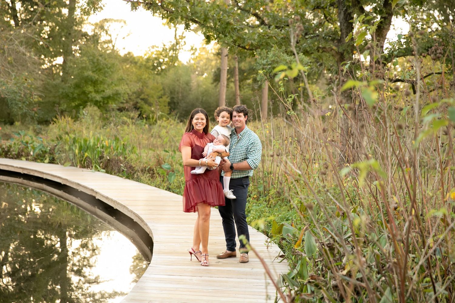Family mini session at the LSU Hilltop Arboretum in Baton Rouge.
