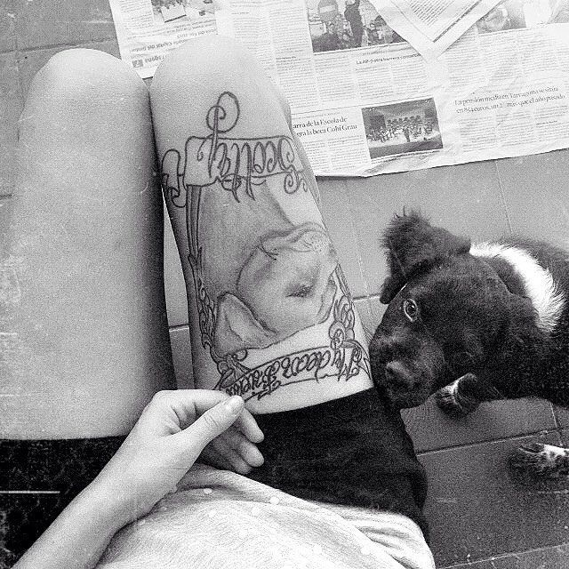 Recuerdo personal con tatuaje y Milko en sus primeros años