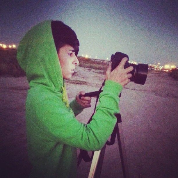 Mónica Prytz haciendo fotos en Tarragona