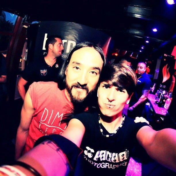 Mónica Prytz y Steve Aoki en Pacha La Pineda Salou