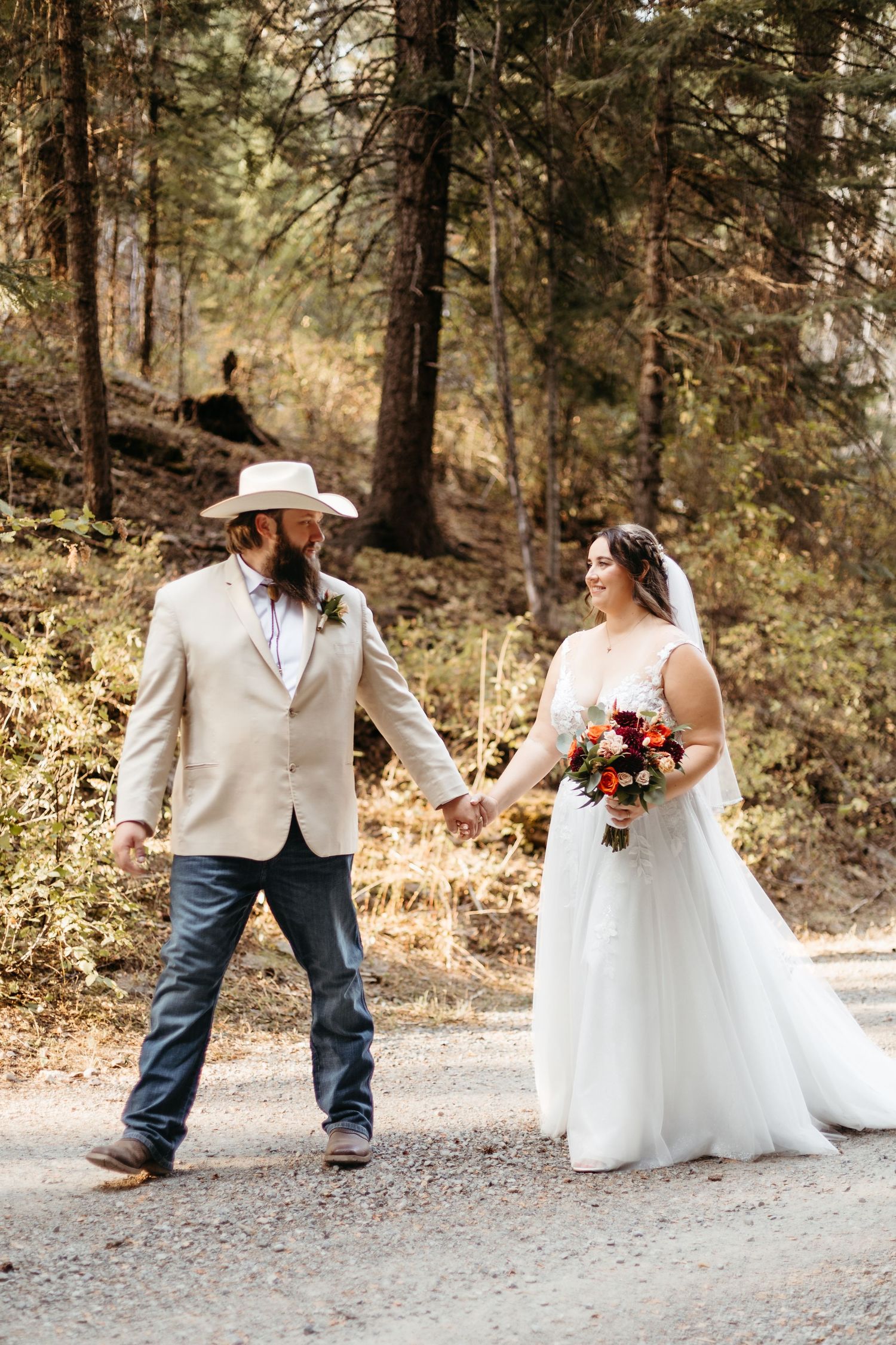 Bride and Groom Wedding in North Idaho