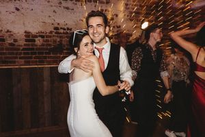 Bride & Groom candid shot during reception at Henham Barns Suffolk