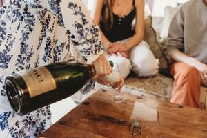 Champagne breakfast at Henham Park Wedding