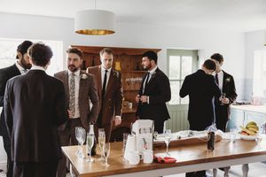 Groom and Groomsmen getting ready at Henham Park