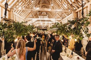 guests raising a glass at Henham Barns