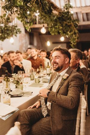 Candid shot of guest at Henham Barns Suffolk
