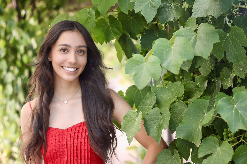 Senior portrait session outdoors