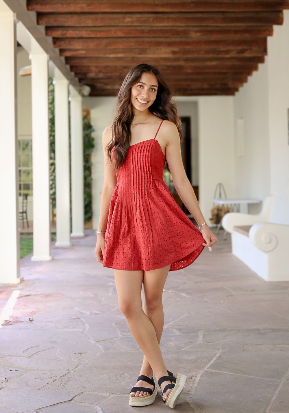 Senior in high school portrait in Albuquerque, NM.