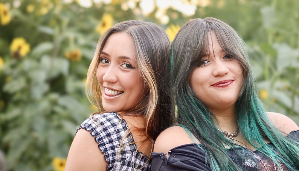 Sisters portrait session in Rio Rancho, NM