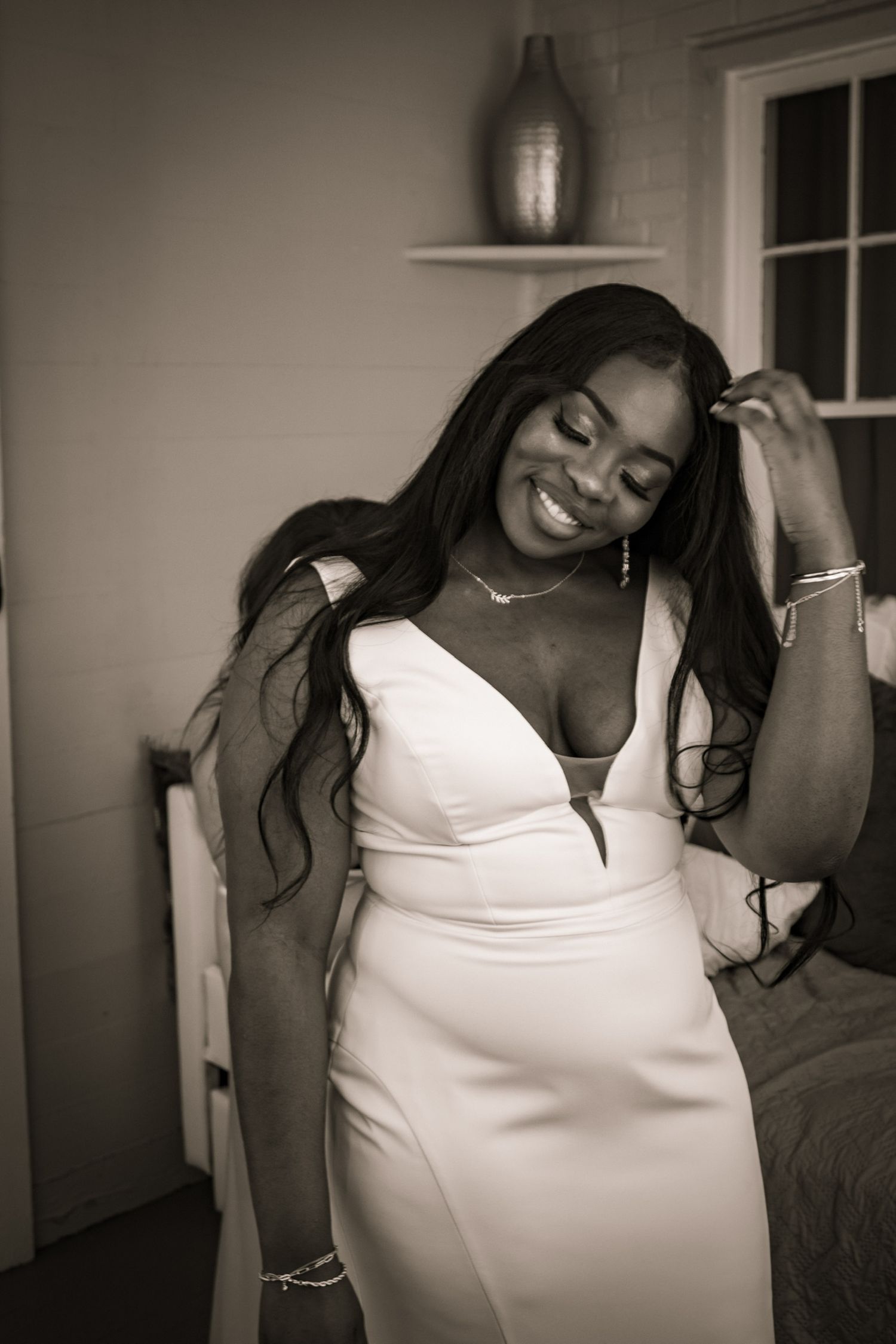 bride, getting ready portraits, wedding