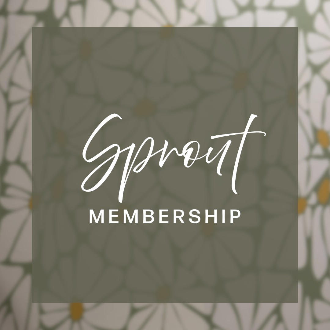 Decorative text overlay with 'Membership' on a textured green background.