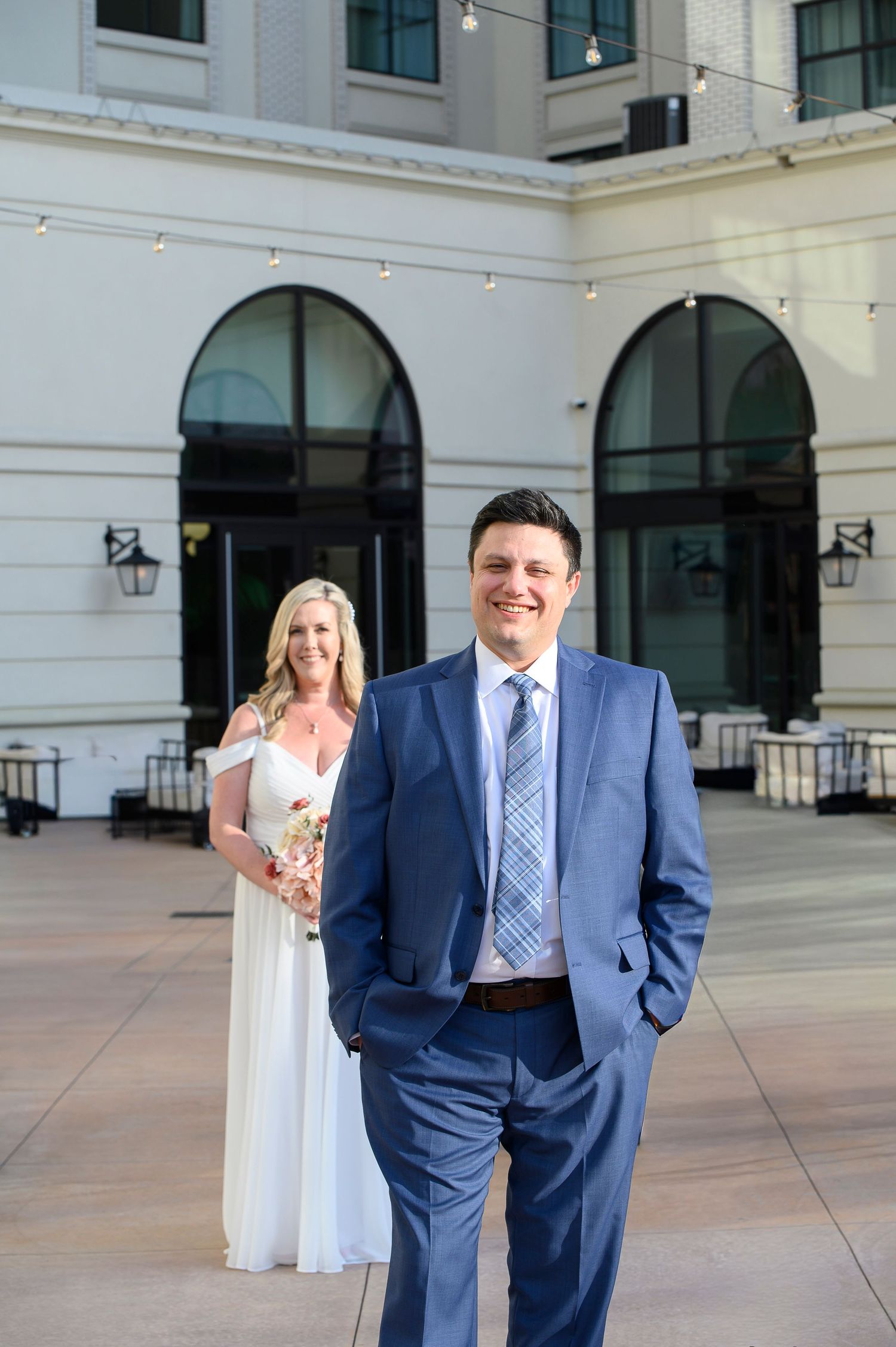 first look moments on the porch of the hamilton in alpharetta, ga