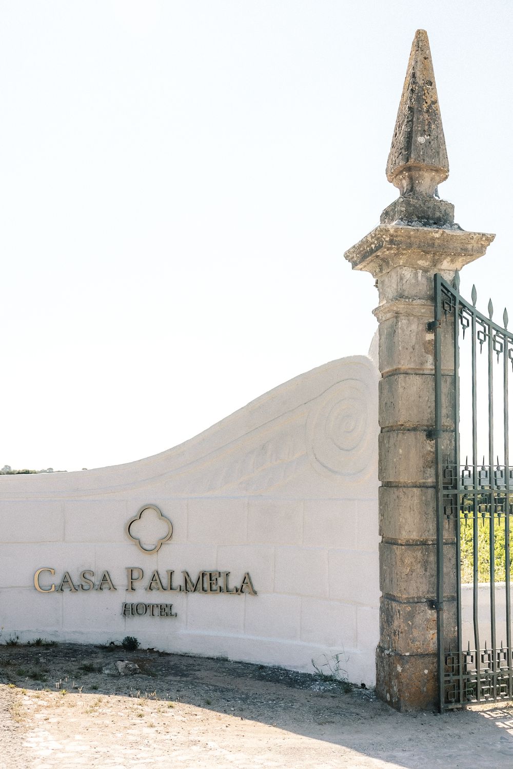 entrance gate from Casa de Palmela in Setúbal Portugal