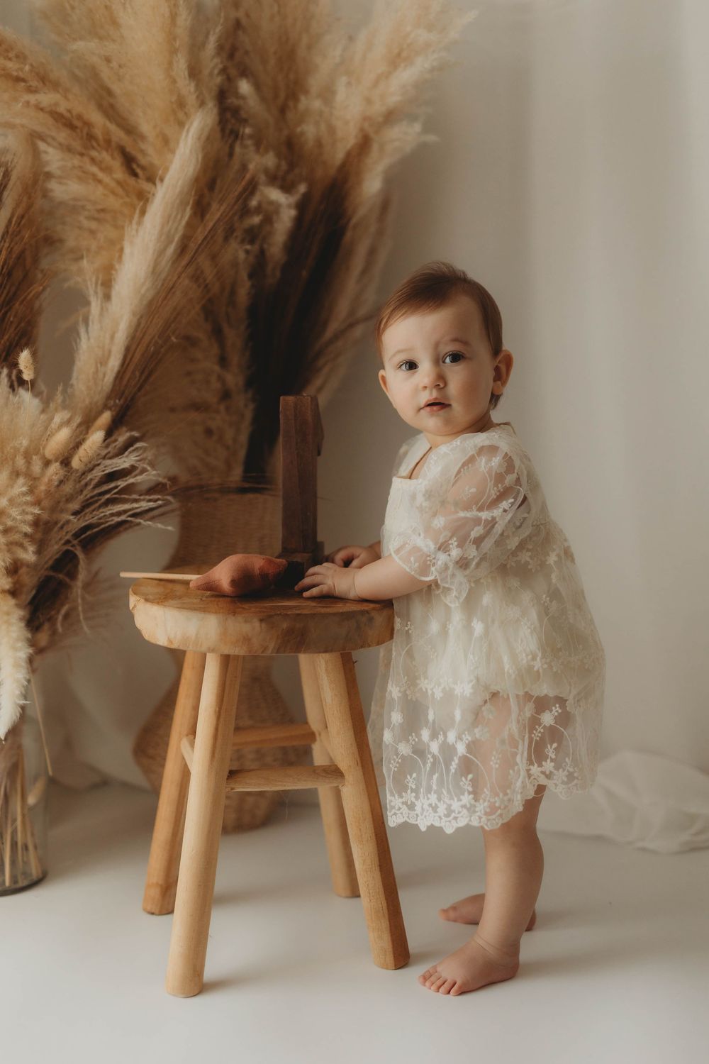 First birthday cake smash session in home studio Vilvoorde 1800 near Brussels