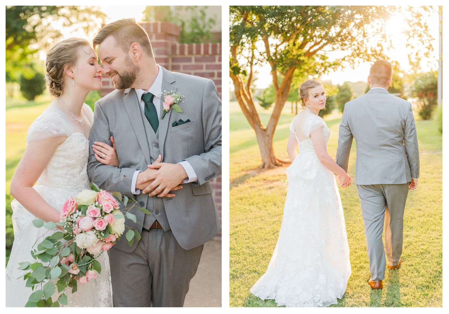 Wedding at St. Monica Catholic Church in Edmond, Oklahoma.