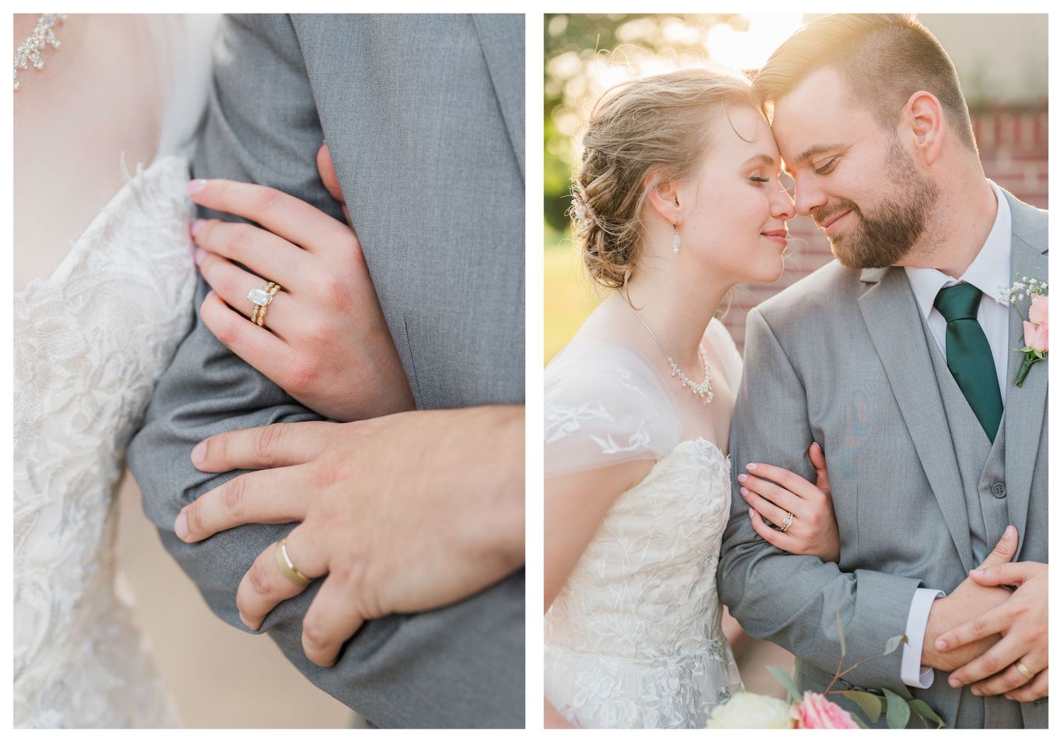Wedding at St. Monica Catholic Church in Edmond, Oklahoma.