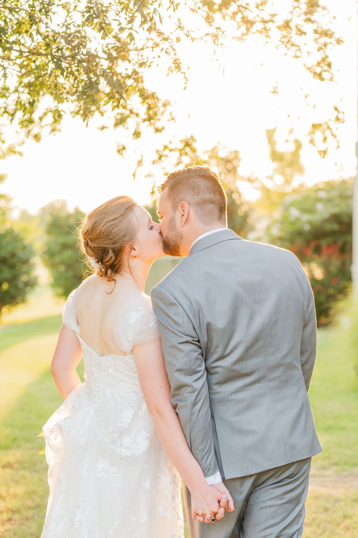 Wedding at St. Monica Catholic Church in Edmond, Oklahoma.