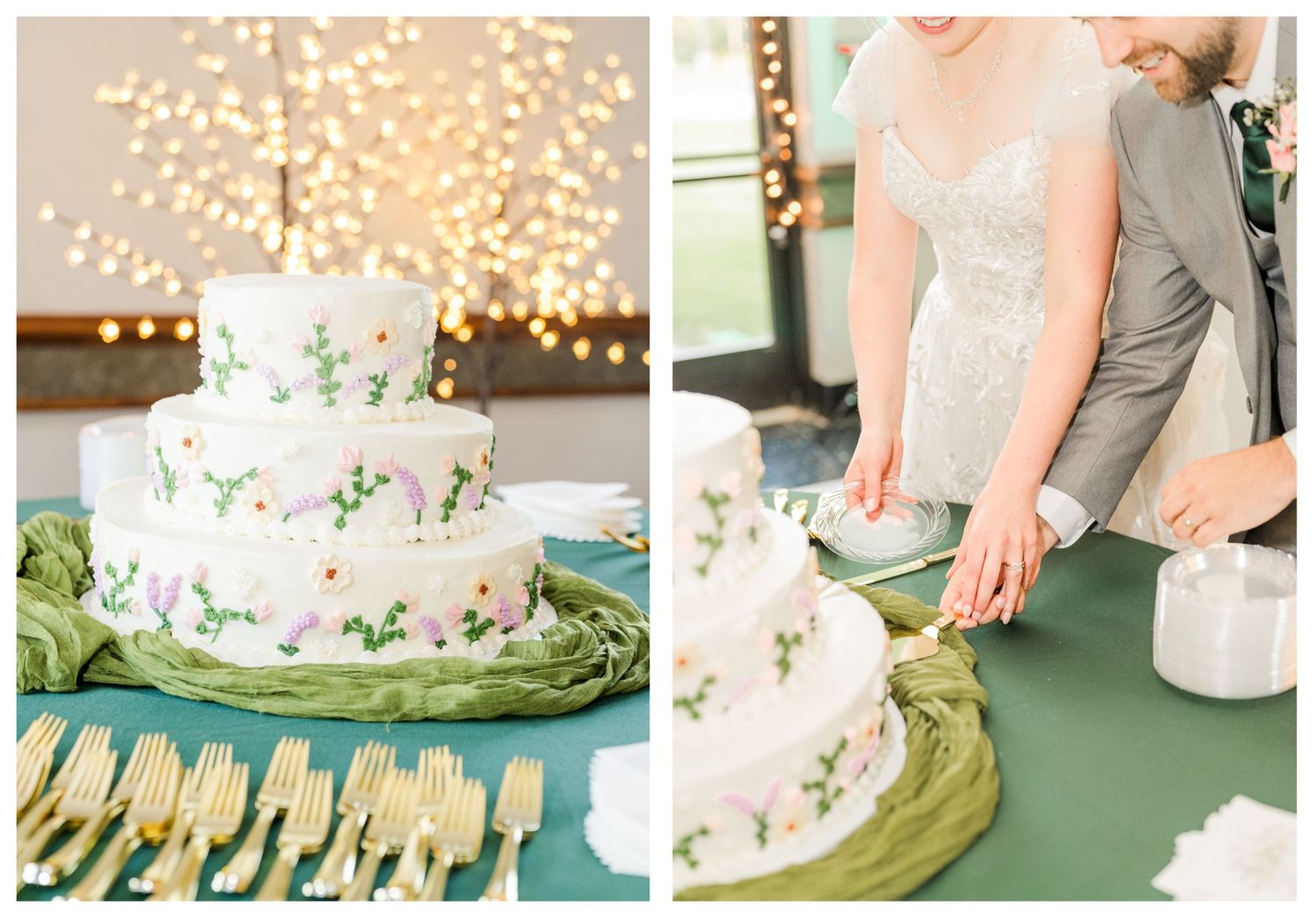 Wedding at St. Monica Catholic Church in Edmond, Oklahoma.