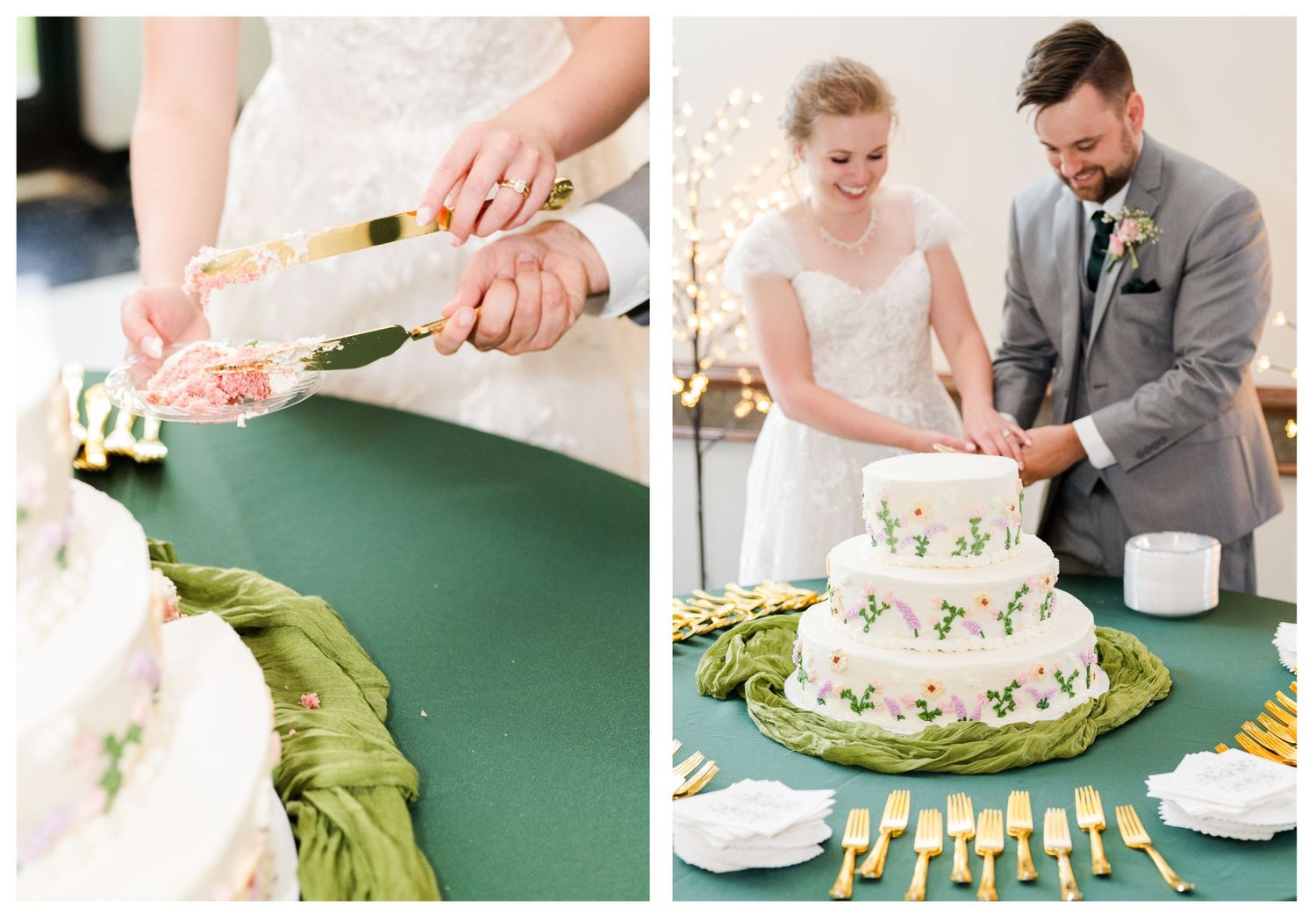 Wedding at St. Monica Catholic Church in Edmond, Oklahoma.