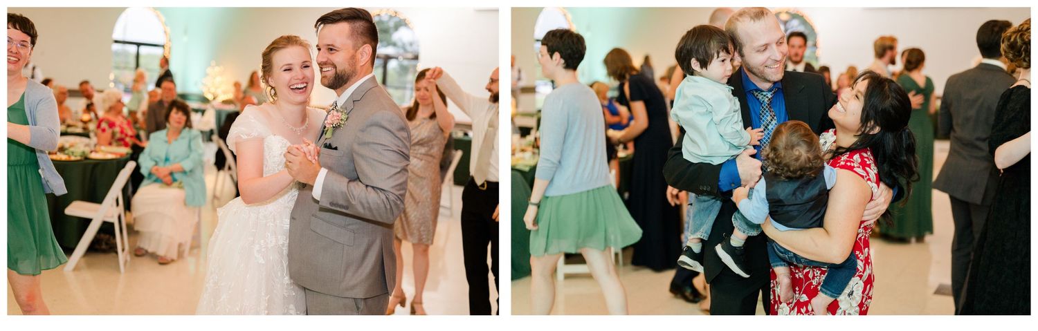 Wedding at St. Monica Catholic Church in Edmond, Oklahoma.