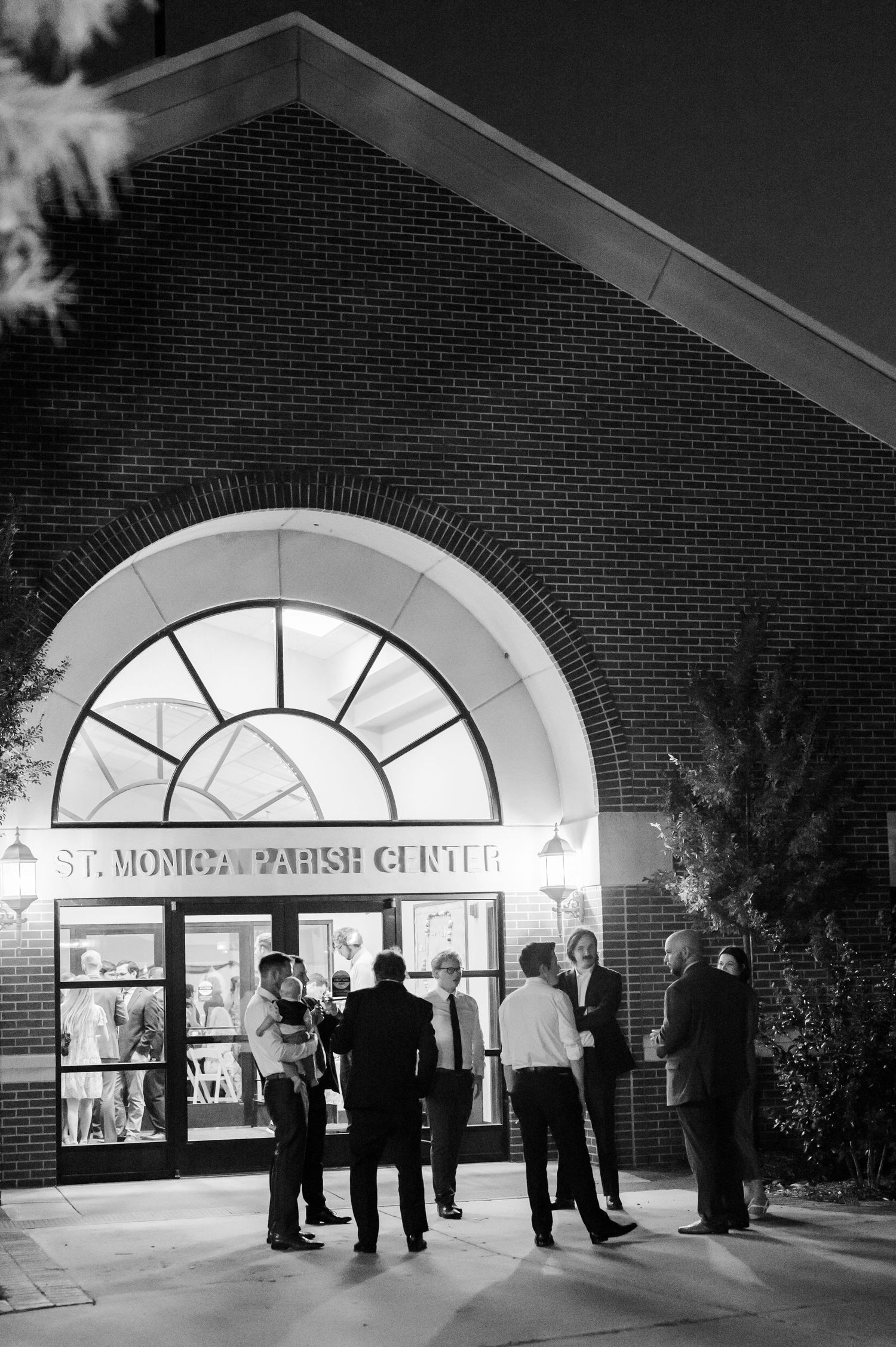 Wedding at St. Monica Catholic Church in Edmond, Oklahoma.