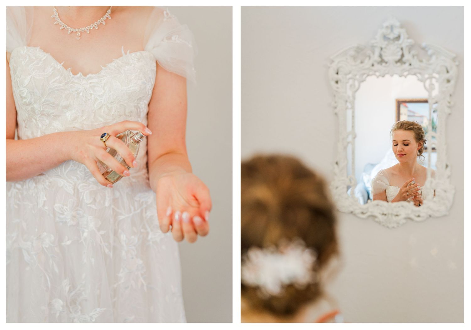 Wedding at St. Monica Catholic Church in Edmond, Oklahoma.