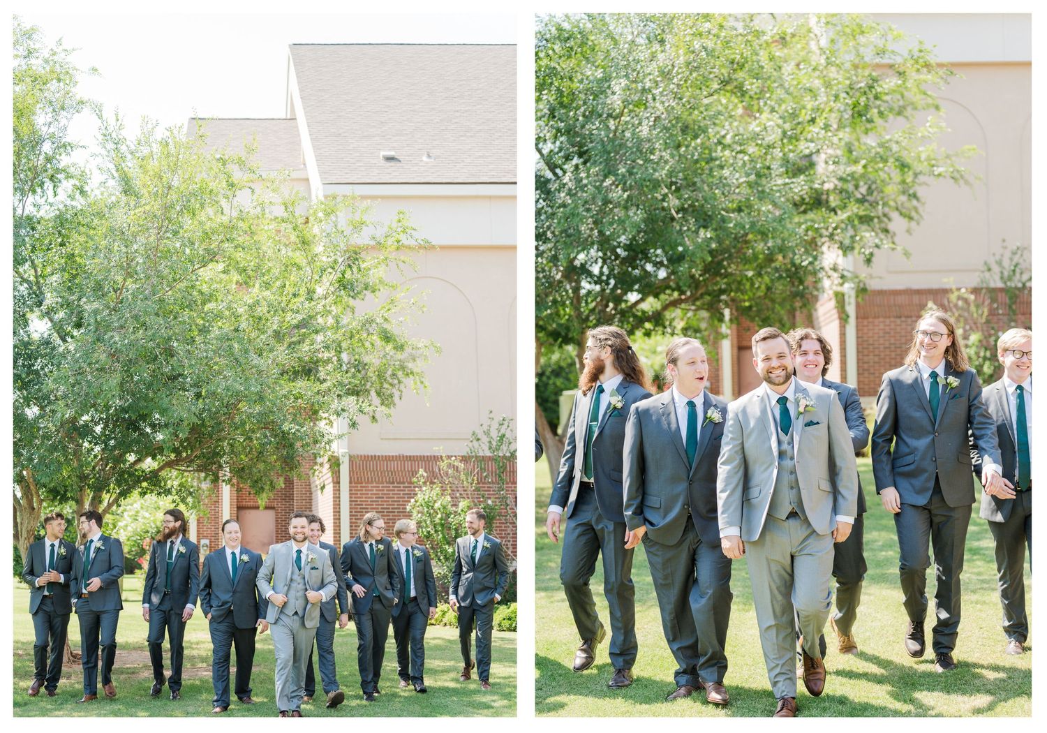Wedding at St. Monica Catholic Church in Edmond, Oklahoma.