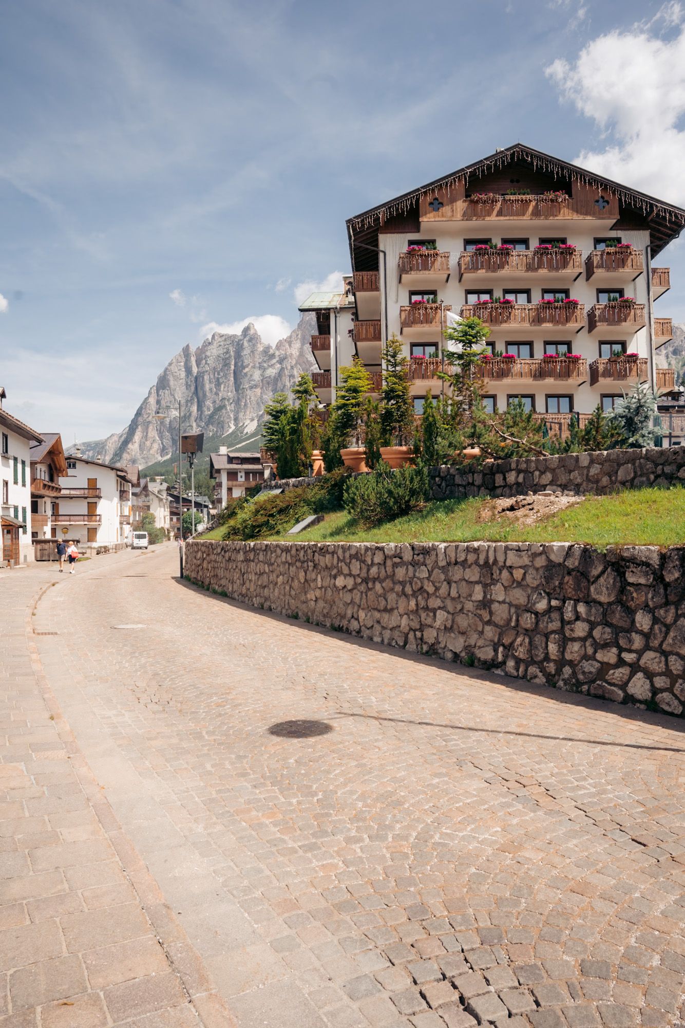 village de cortina dans les dolomites