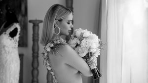 Canberra Model Lorna Munro in pre bridal flowers by a Canberra Florist, Images captured by Jason from Jason Robins Photography.