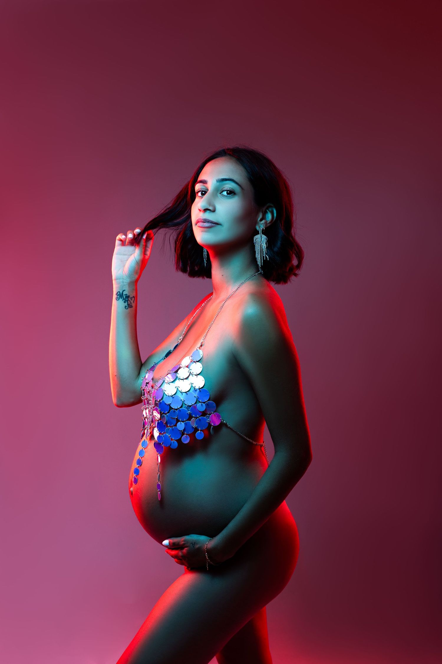 Photographe grossesse studio à Villers Saint Barthélémy proche Beauvais (Oise)