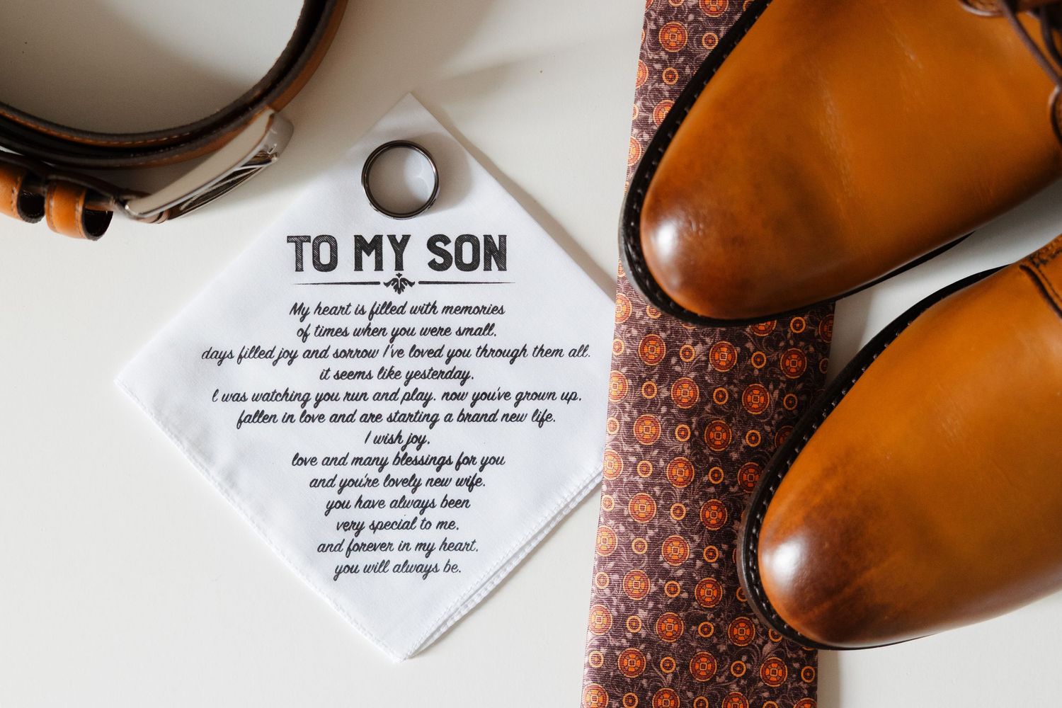Groom's wedding details.