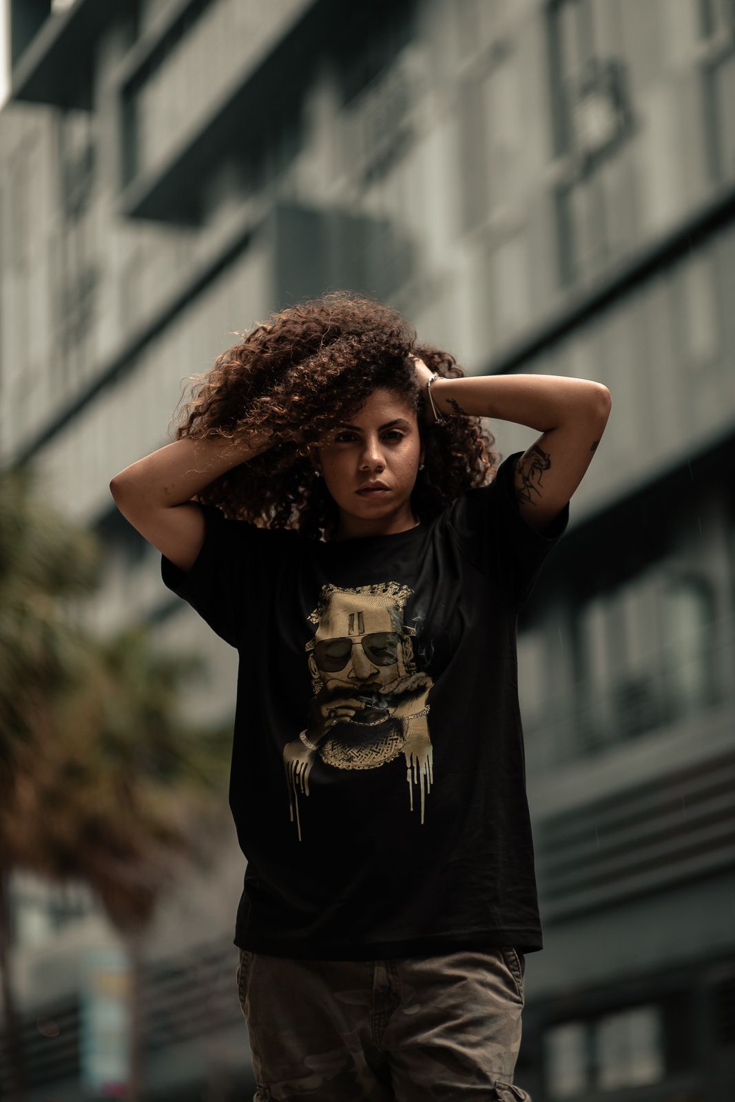 Cinematic streetwear brand photography in Miami showcasing urban fashion for clothing brands by MannyPortraits