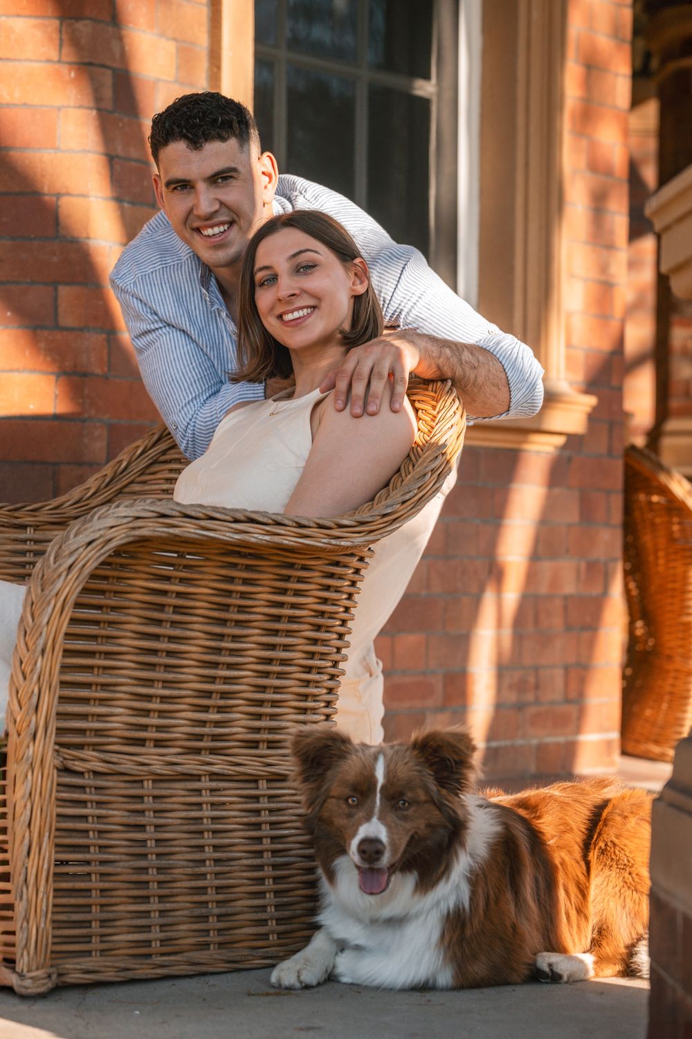 dog friendly engagement photoshoot in inner west sydney