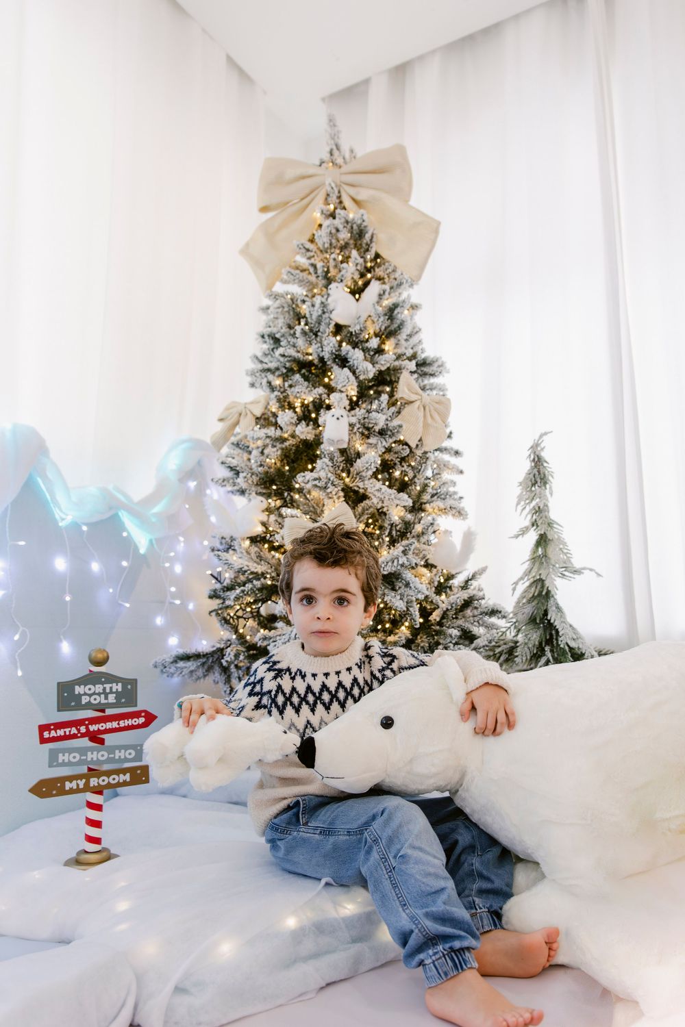 Sessões de Natal 2025 a bordo do Polar Express rumo ao Polo Norte; Sessão de Natal Bem vindos ao Polo Norte a bordo do Polar Express Queijas