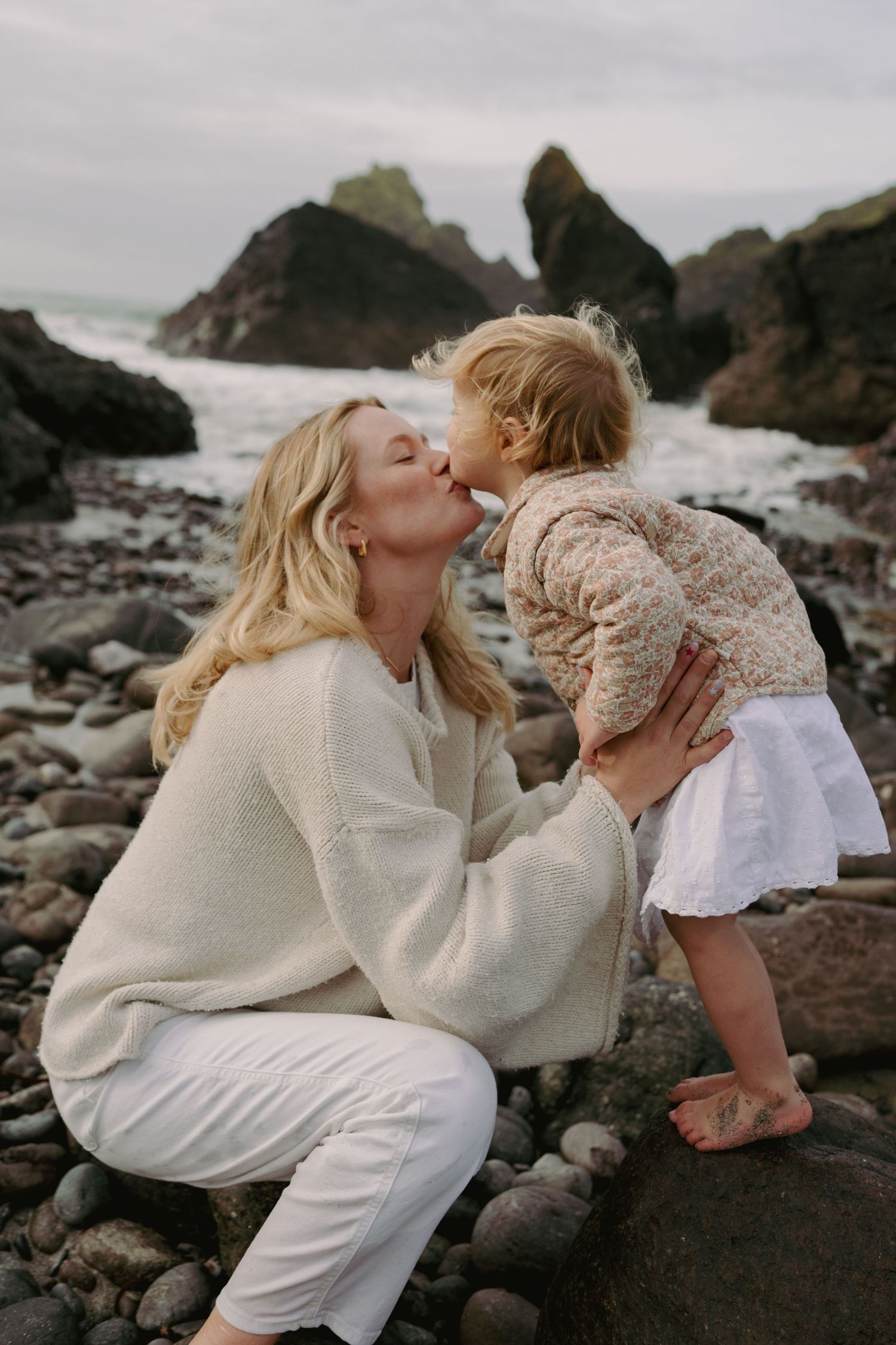 Family beach photoshoot in Cornwall