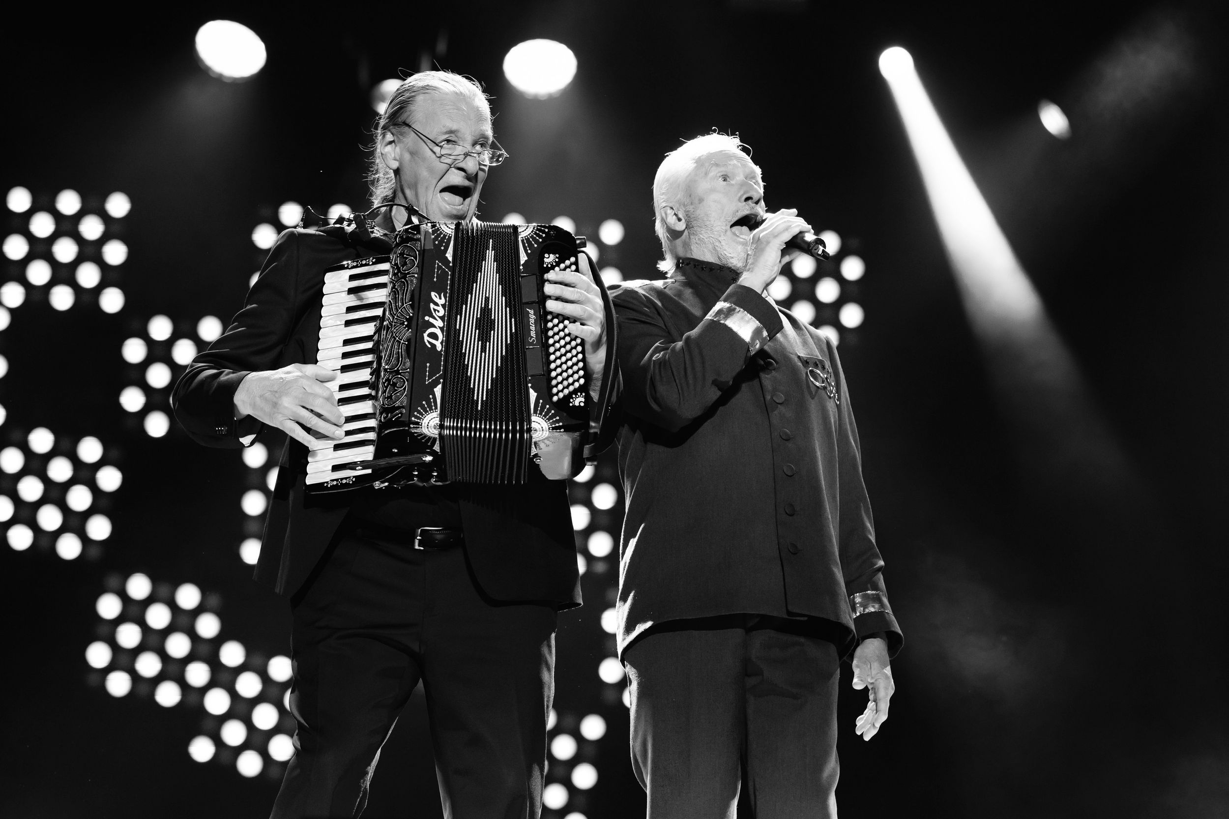 Chess in Concert på Dalhalla. Tocca Entertainment. Fotograf Rebecca Nordin. Loa Falkman och Anders Eljas.
