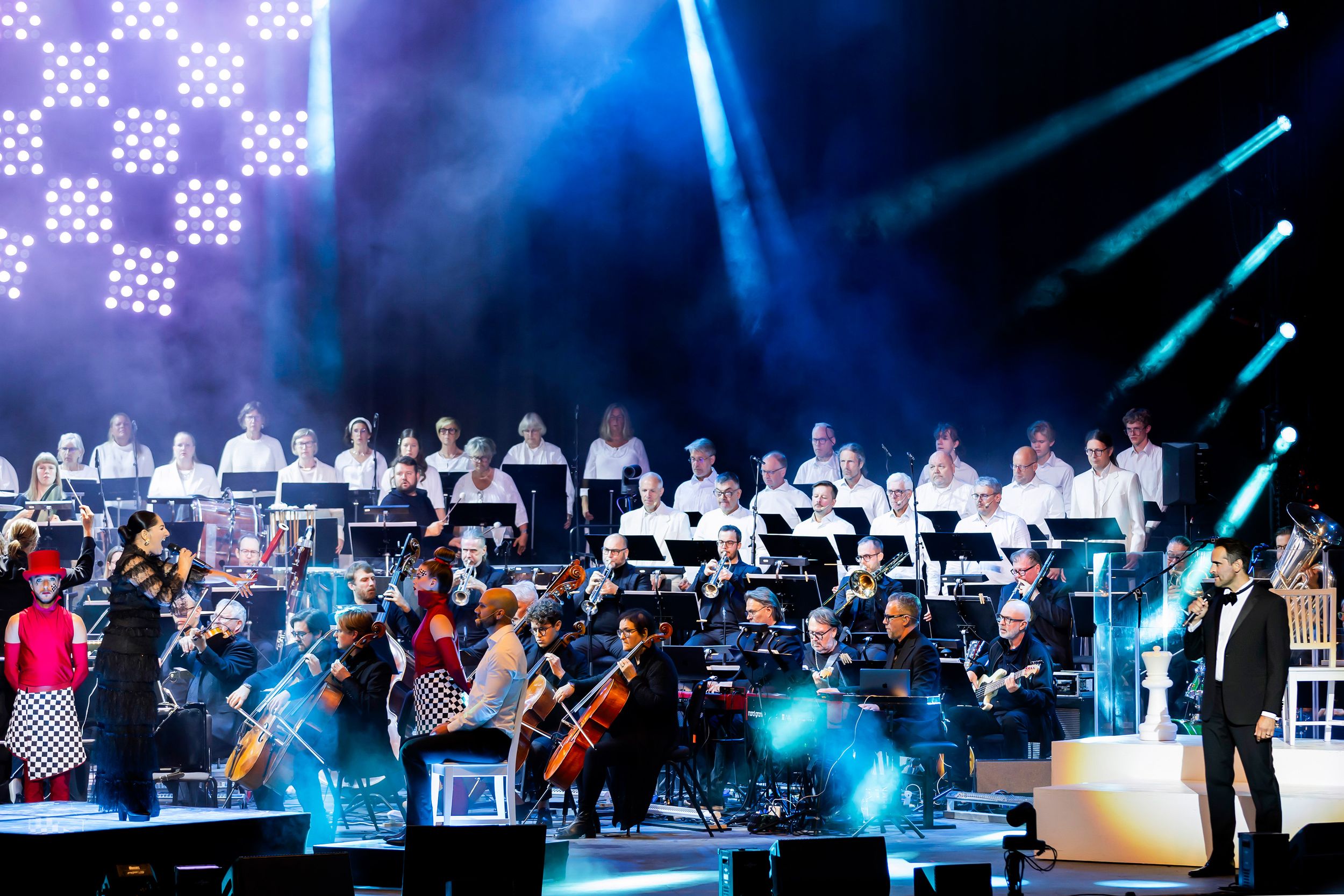 Chess in Concert på Dalhalla. Tocca Entertainment. Fotograf Rebecca Nordin.