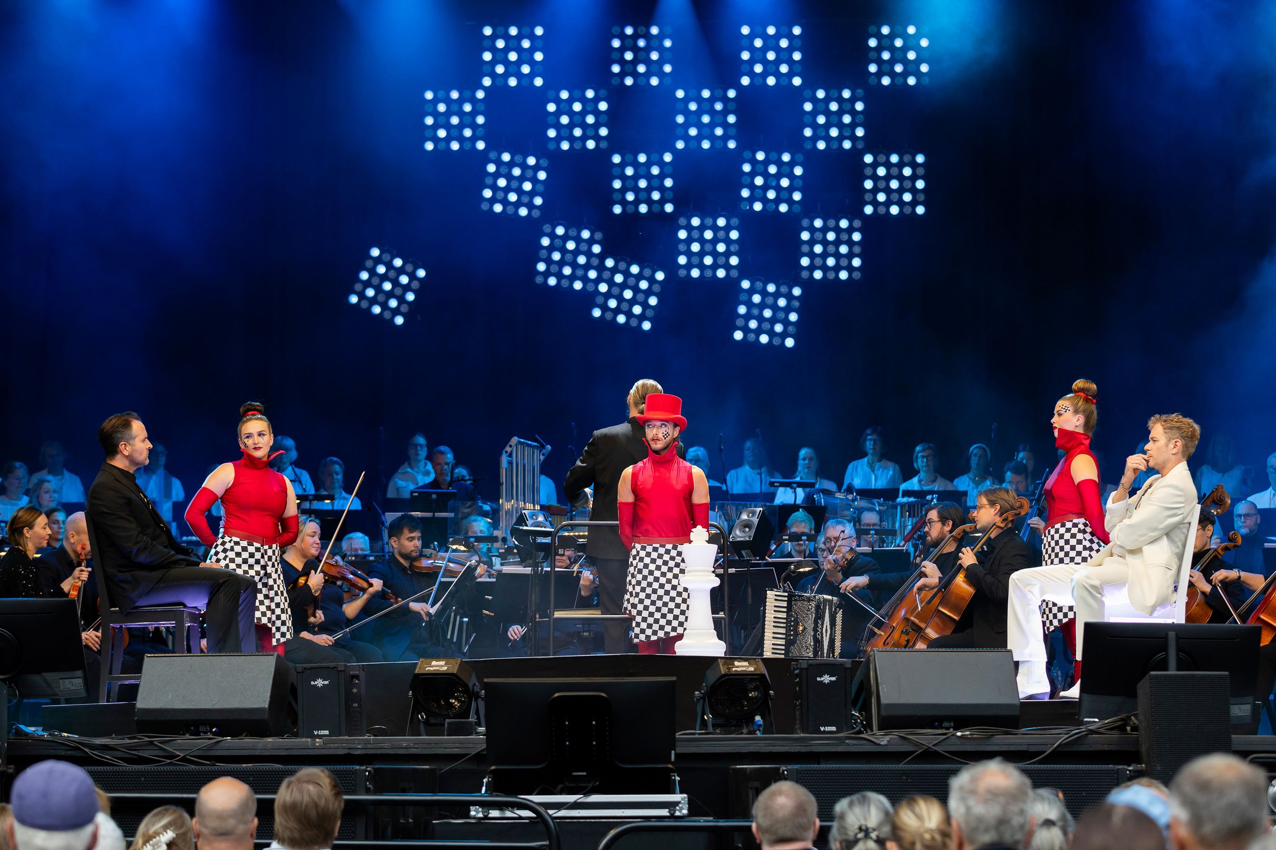 Chess in Concert på Dalhalla. Tocca Entertainment. Fotograf Rebecca Nordin.