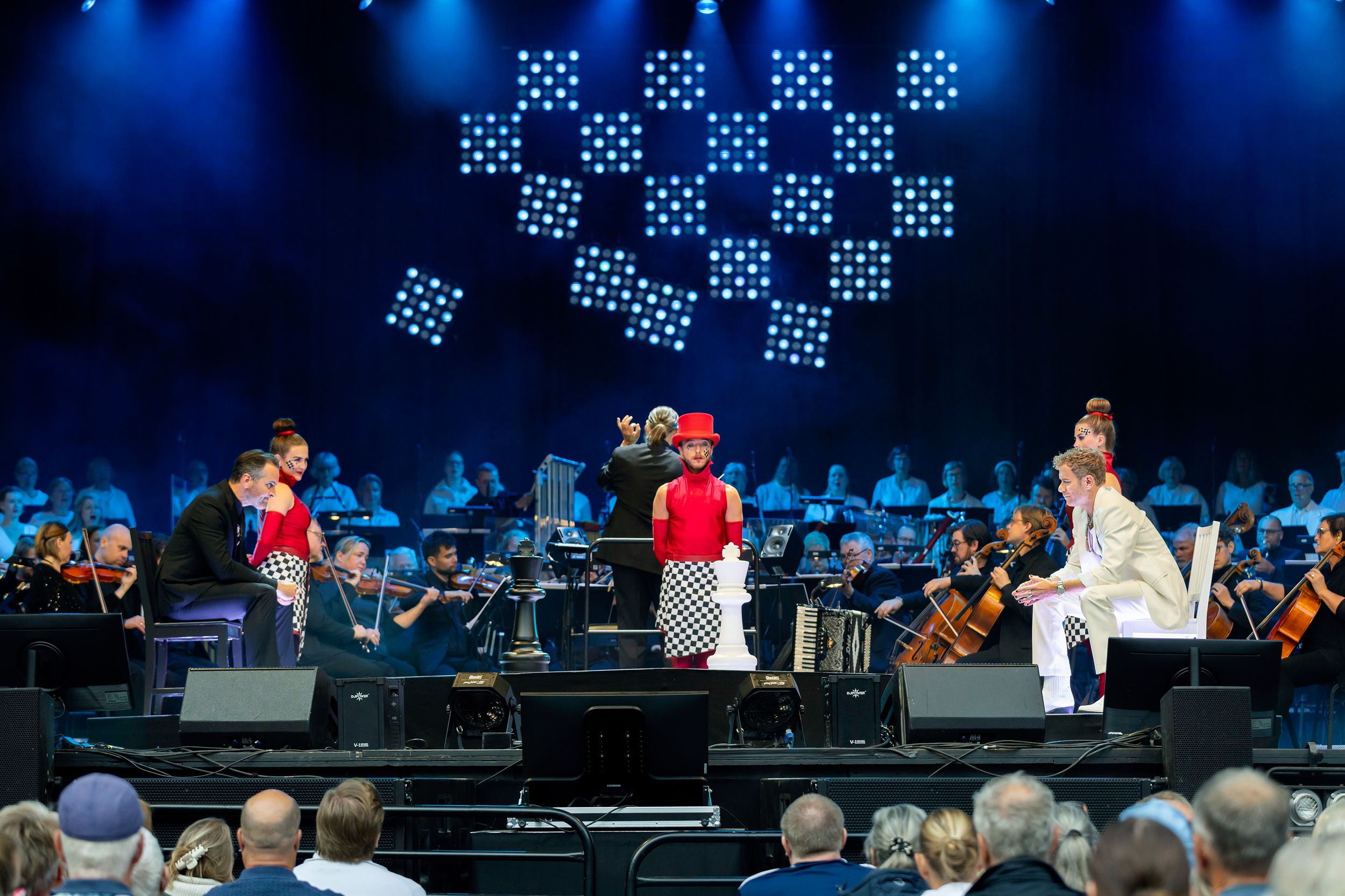 Chess in Concert på Dalhalla. Tocca Entertainment. Fotograf Rebecca Nordin.