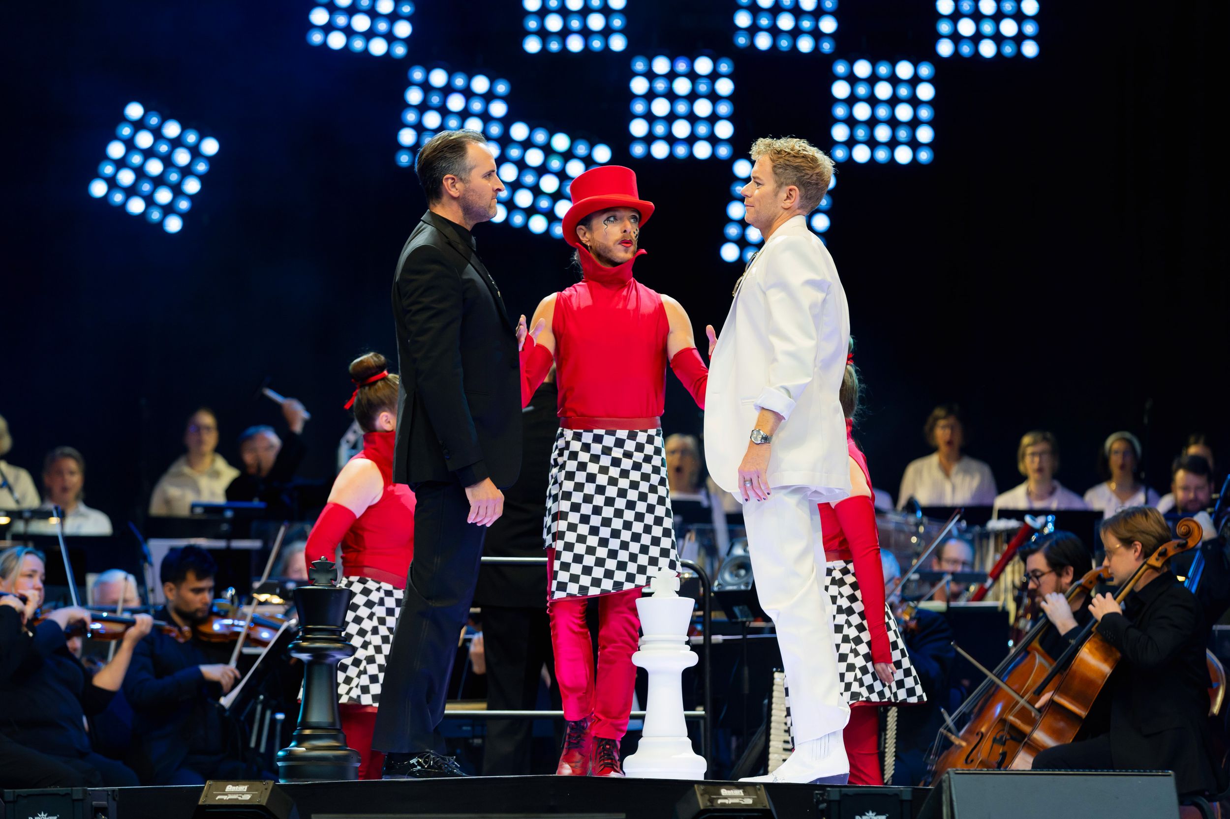 Chess in Concert på Dalhalla. Tocca Entertainment. Fotograf Rebecca Nordin.