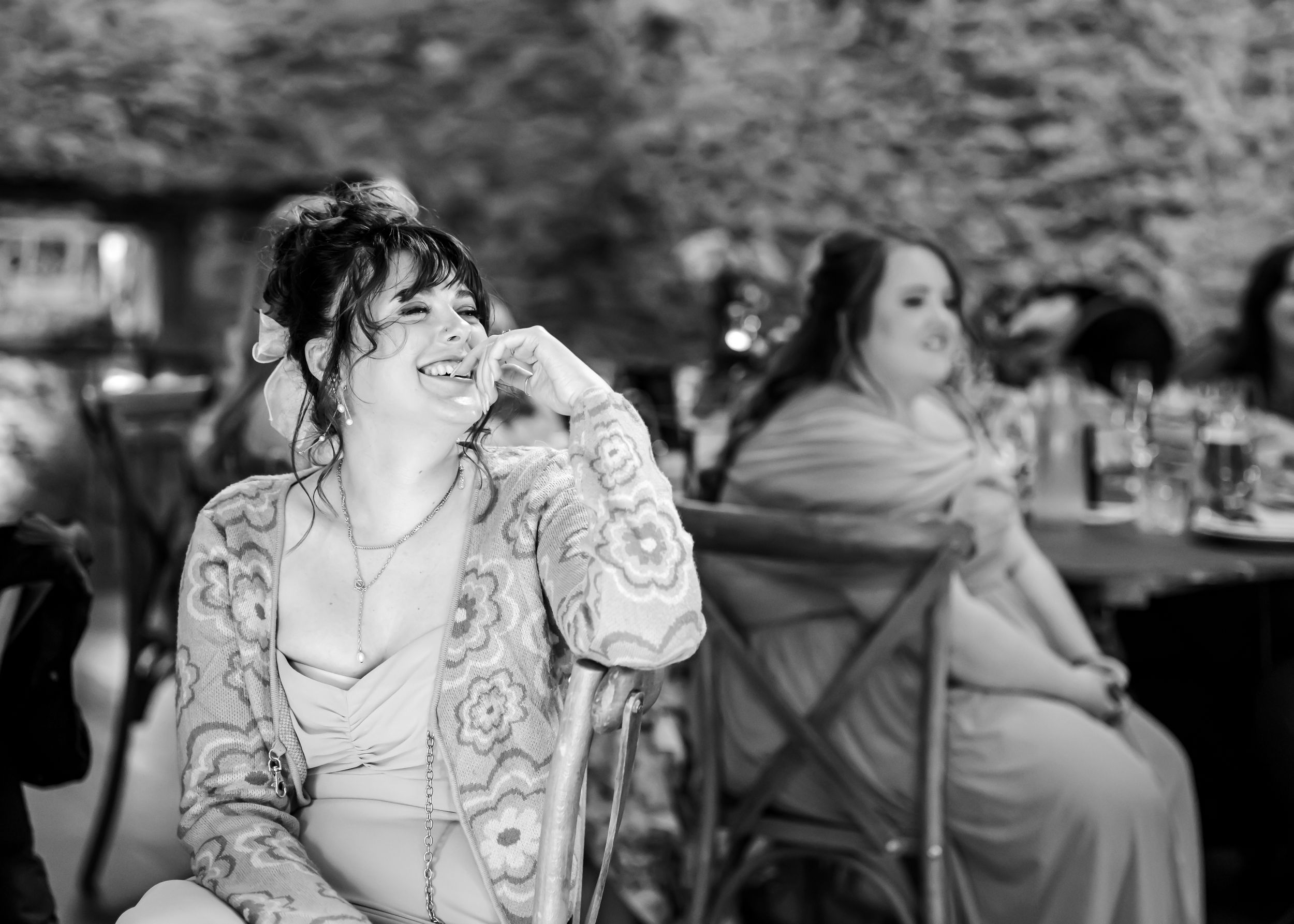 non-traditional wedding photographer in the Lake District - black and white speeches