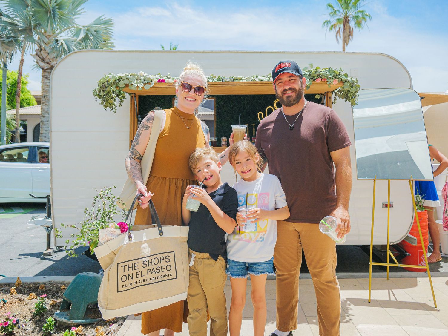 Family portrait session in Palm Springs park – Coachella Valley photographer